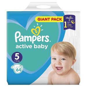 Scutece Pampers Active Baby Nr 5, Giant Pack - 64 buc
