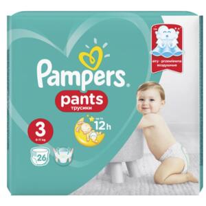 Scutece chilotel Pampers Pants Carry Pack Nr 3 Midi, 6-11 kg, 26 buc