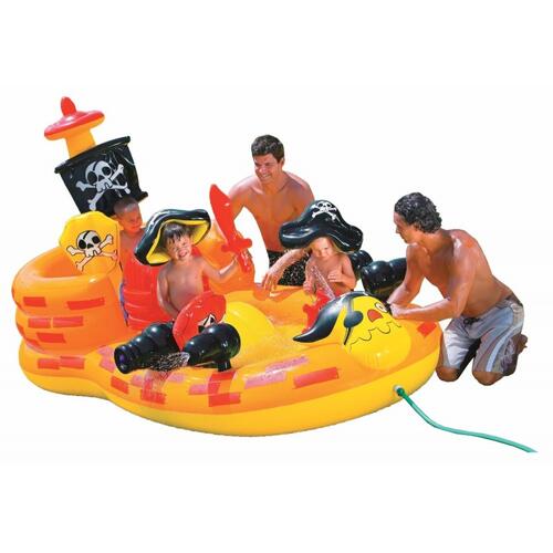 Centru de joaca gonflabil si acvatic pentru copii, Pirate Ship, Intex, 57457