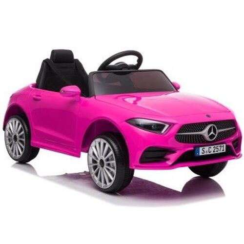 Masina electrica pentru copii, Mercedes C Class, CLS 350, 2 motoare, LeanToys, 5178, roz
