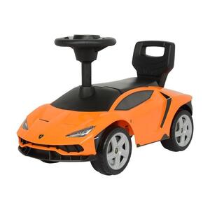 Masinuta fara pedale, de impins pentru copii, Lamborghini, Ecotoys, 3726o, portocaliu