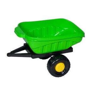 Remorca pentru tractor cu pedale copii, 60 x 50 x 38 cm, verde